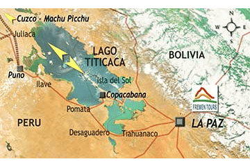 Lago Titicaca mapa